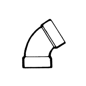 Bristol Products 60 ELBOW 1 1/2IN ABS BELL RV RVX - 632601 - image 1