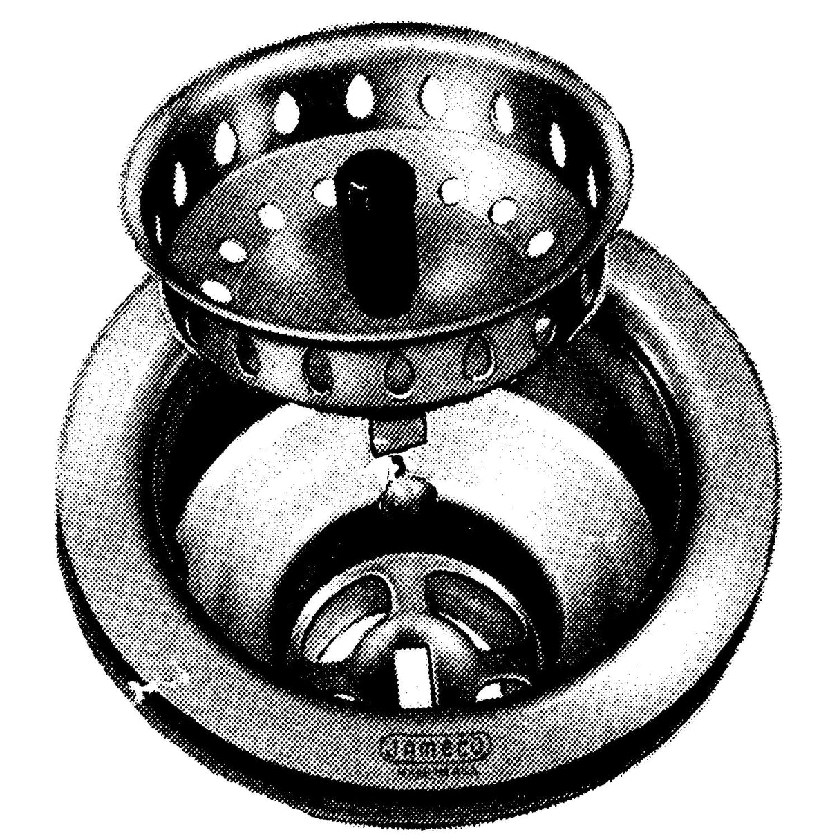 Bristol Products 3 1/2" SINK STRAINER SS RING BELL RV RVX - 65JN10081 - image 1