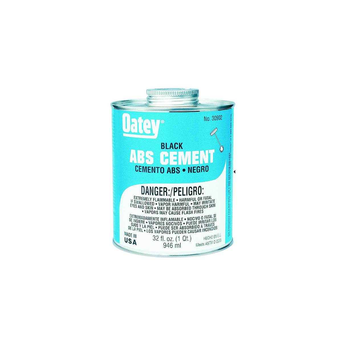 Bristol Products ABS CEMENT 8OZ BLACK 1/2 PINT RVX - 7530889 - image 1