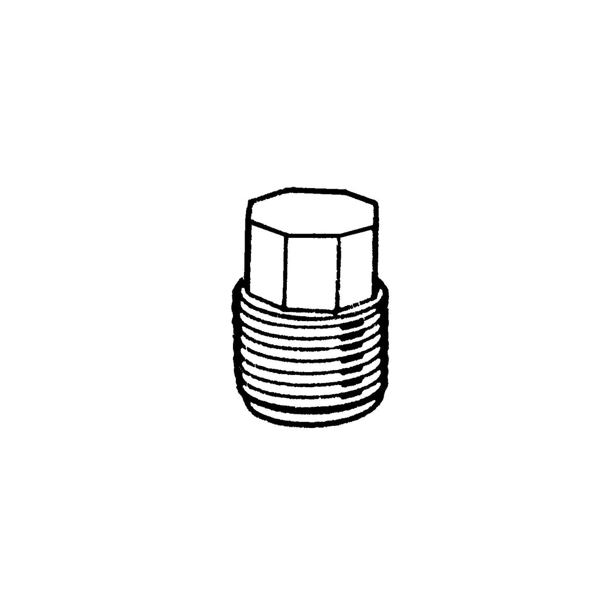 Bristol Products LaSalle Bristol 79SCTP3 Male Threaded Test Plug, 1/2" MPT - image 1