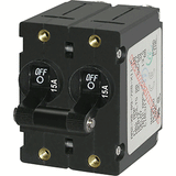 Blue Sea Systems Blue Sea 7234 A-Series Double Pole Toggle - 15A - Black