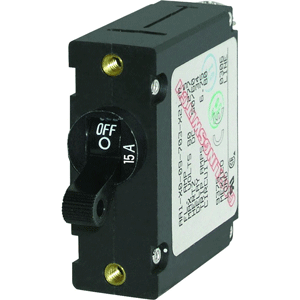 Blue Sea Systems Blue Sea 7208 AC/DC Single Pole Magnetic World Circuit Breaker - 15AMP