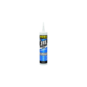Boss Products 137616 315 Silicone Adhesive/Sealant, Clear, 10.1 oz. Cartridge - image 1