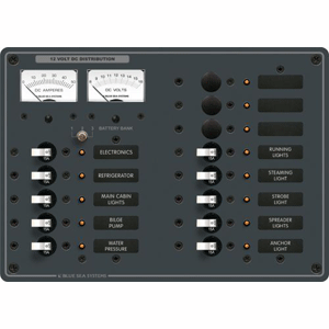 Blue Sea Systems Blue Sea 8068 DC 13 Position Toggle Branch Circuit Breaker Panel - White Switches