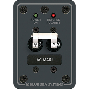 Blue Sea Systems Blue Sea 8079 AC Main Only Circuit Breaker Panel - White Switches