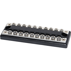 Blue Sea Systems Blue Sea 2702 DualBus 100AMP Common BusBar 10 x 8-32 Screw Terminal