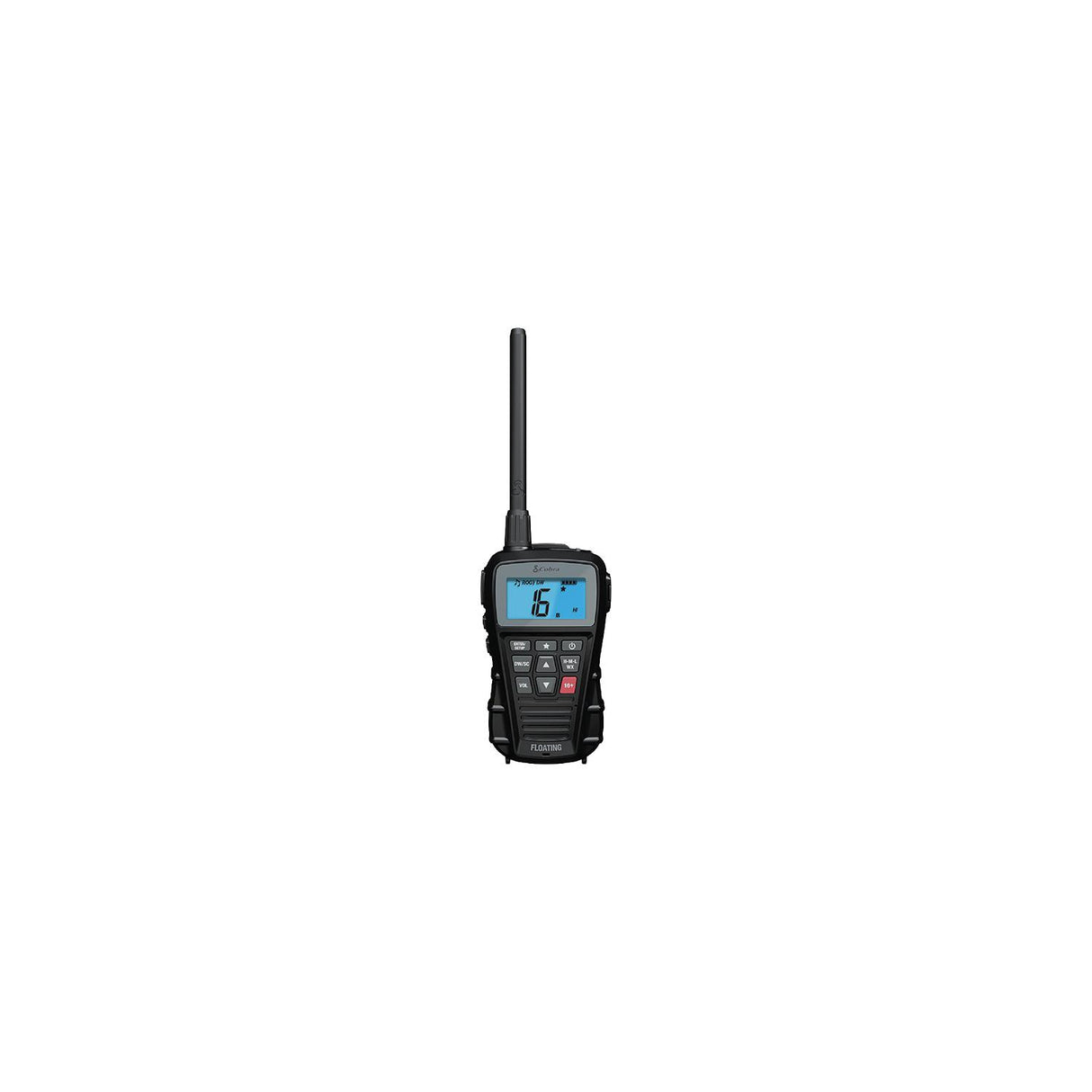 Cobra Electronics Cobra 01900091 Bluebound 150 Floating Handheld VHF Radio, Black - 0190009-1