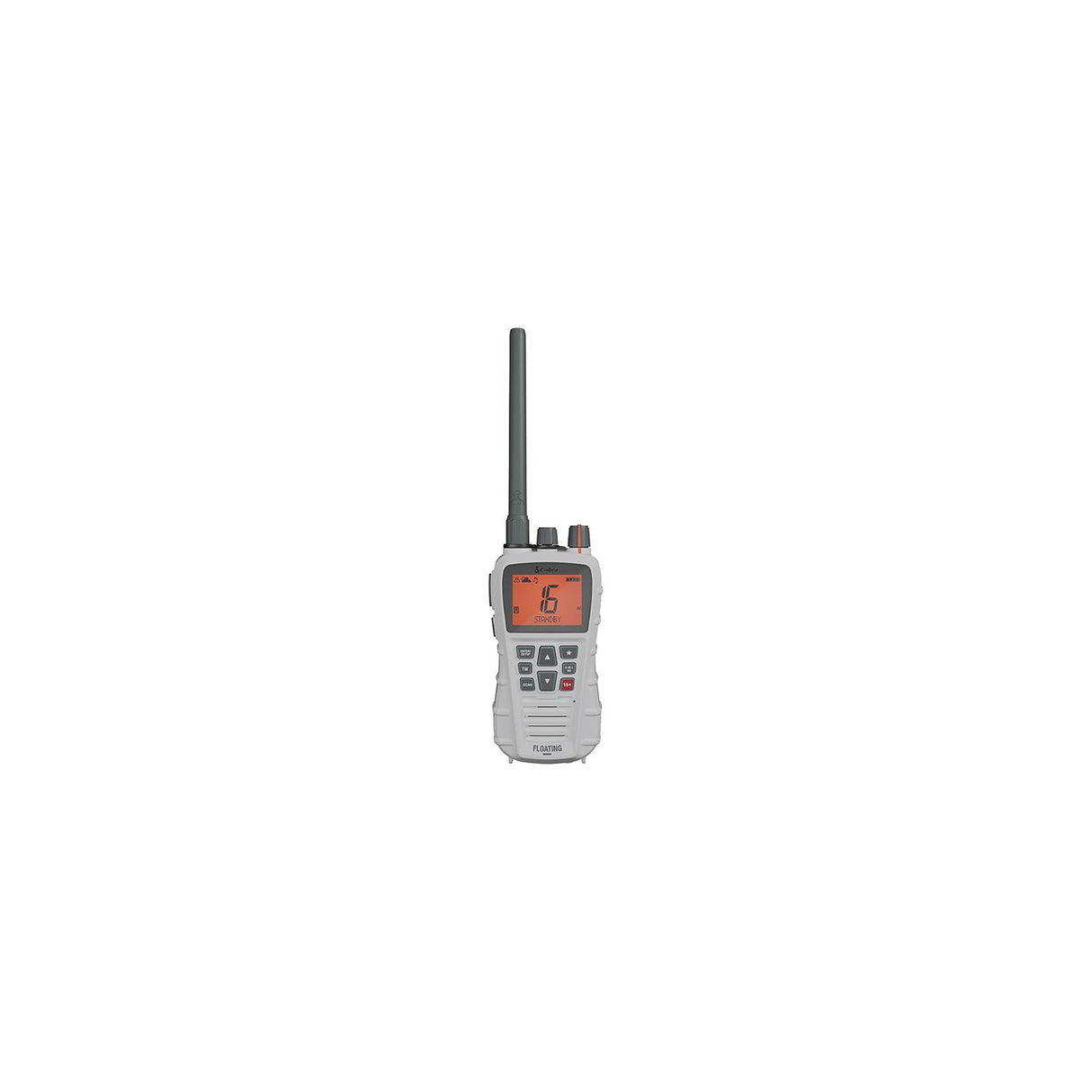 Cobra Electronics Cobra 01900103 Bluebound 350 Floating Handheld VHF Radio, White - 0190010-3