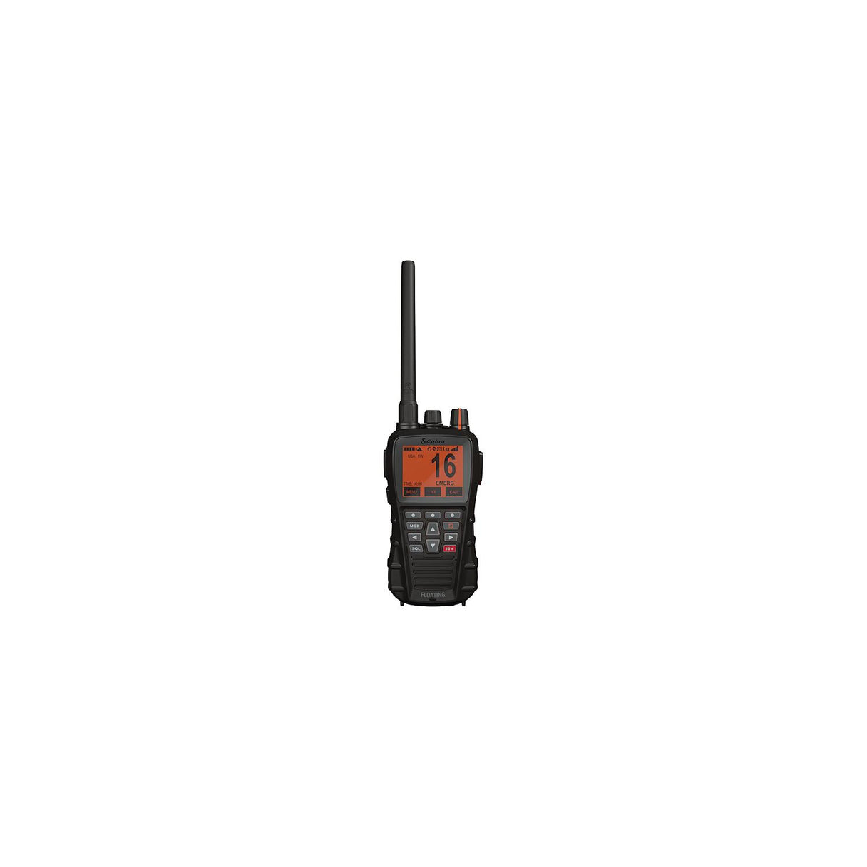 Cobra Electronics Cobra 01900111 Bluebound 650 Floating Handheld VHF Radio, Black - 0190011-1