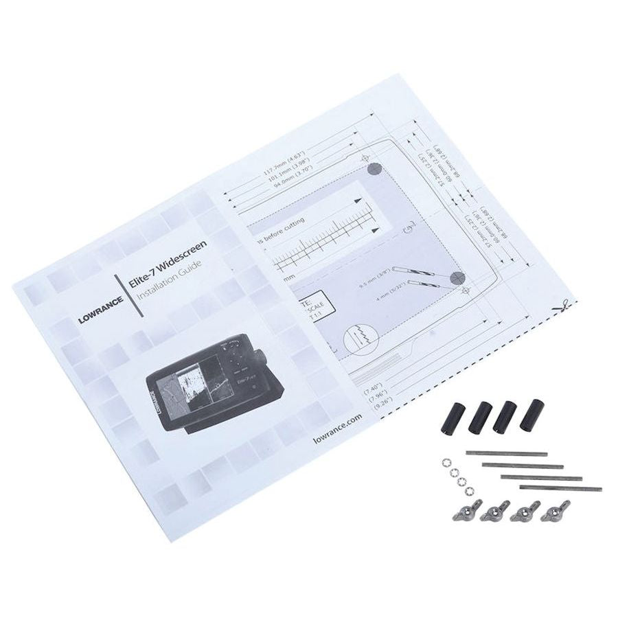 Lowrance Elite 7 Flush Mount Kit - 000-10979-001 - image 1