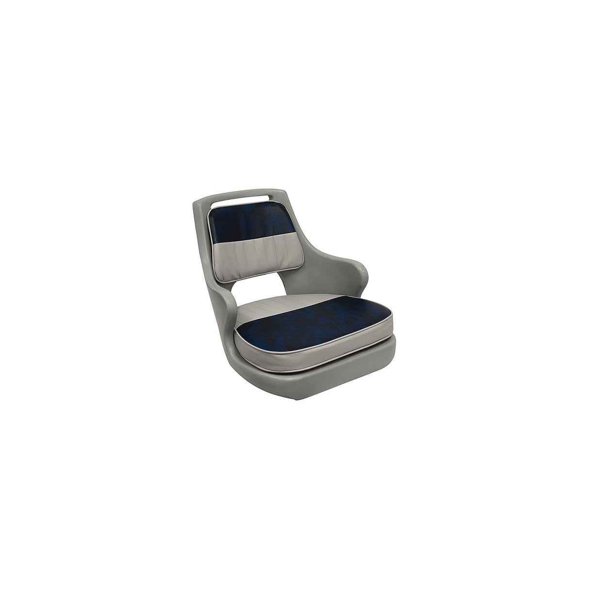 Wise Seating Wise 8WD0153660 Freshwater Bucket Seat W/Cushions, Gray/Navy - Gray Shell - 8WD015-3-660