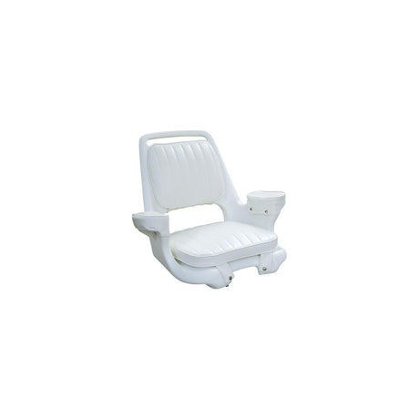 Wise Seating Wise 8WD10073710 Captain's Chair Package With Chair, Cushion Set and Mounting Plate, White - 8WD1007-3-710