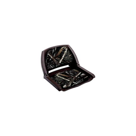 Wise Seating Wise 8WD139CLSB733 Deluxe Molded Plastic Fold-Down Seat w/Cushions, Advantage Max5/Brown Shell - 8WD139CLS-B-733