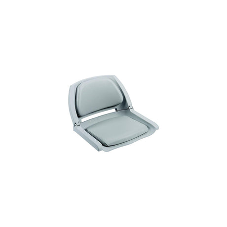 Wise Seating Wise 8WD139LS717 Deluxe Molded Plastic Fold-Down Seat w/Cushions, Gray/Gray - 8WD139LS-717
