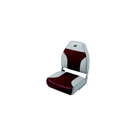 Wise Seating Wise Mid Back Fishing Seat, Grey/Red - 8WD588PLS-661