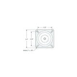 ATTWOOD 1002S Lock'N-Pin 3/4" Pin Seat Mount Black E-Coated w/o Spring - 1002-S - official Attwood product image 2