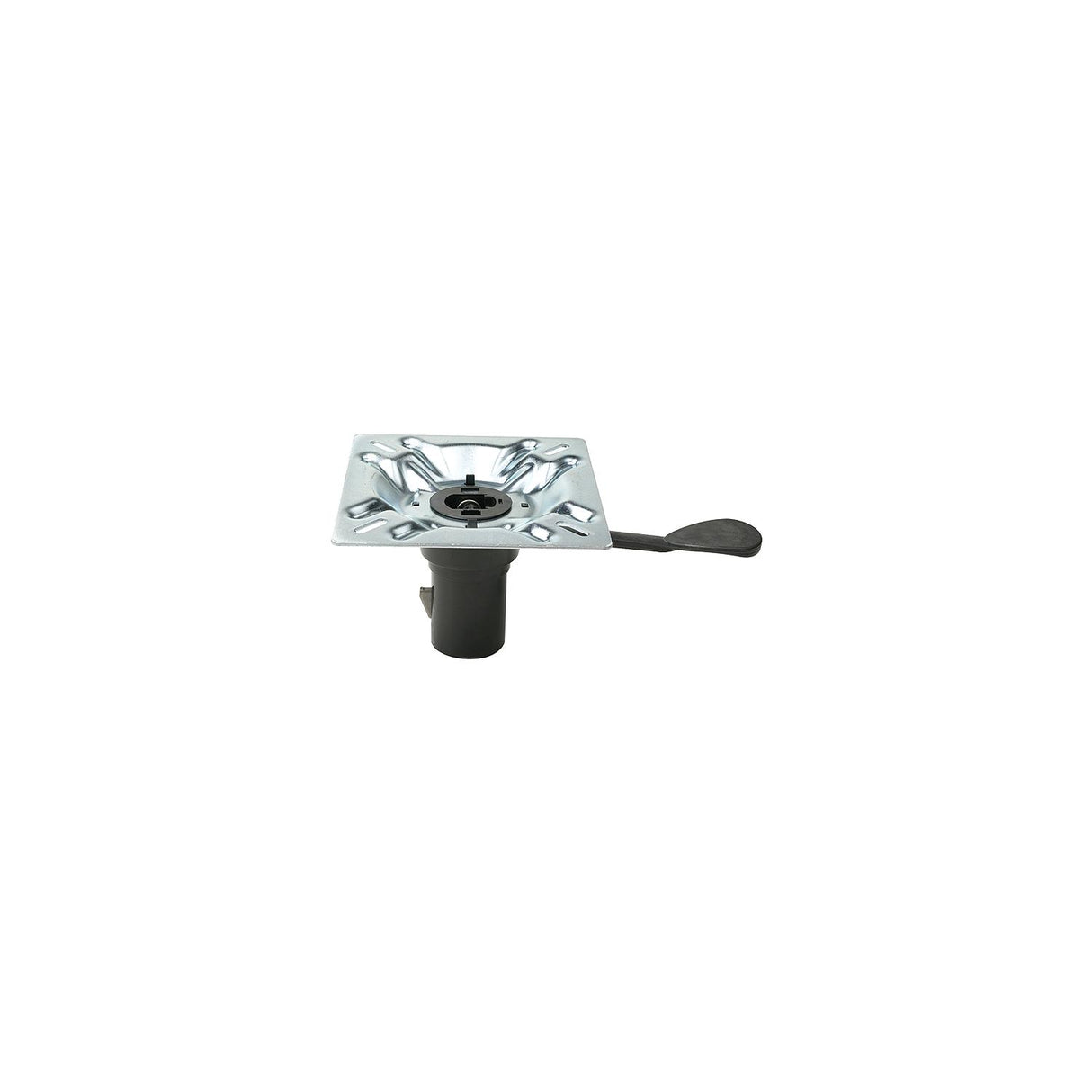 ATTWOOD SwivlEze 238 Series Seat Mount, Right Handle, 3° Angle, Plated Steel, Bulk - 238152-1