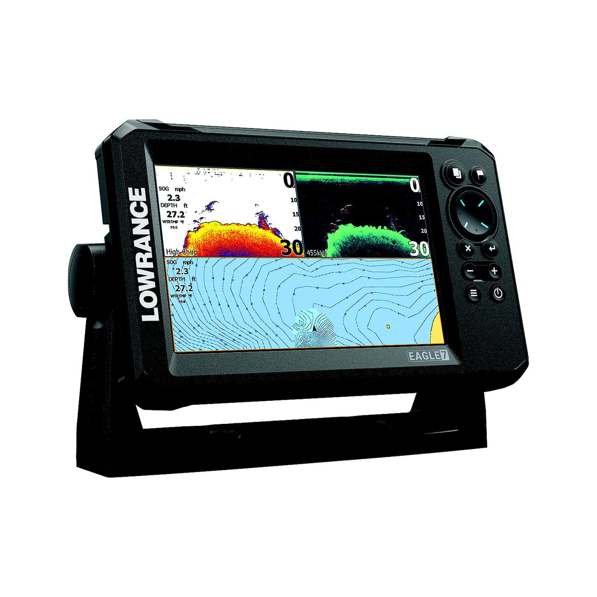 Lowrance Eagle 7 w/SplitShot Transducer Discover OnBoard Chart [000-16227-001] - official Lowrance product image 3