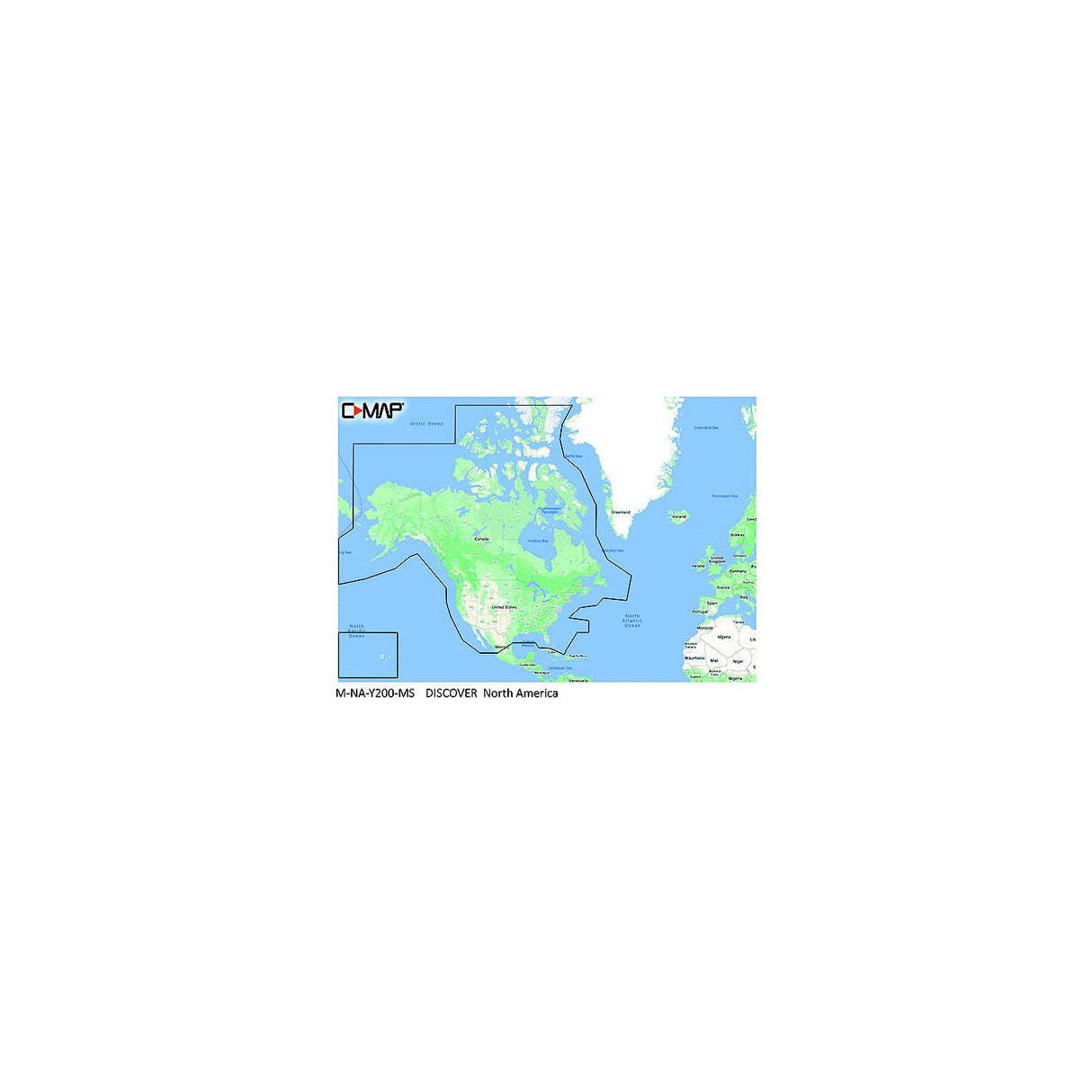 Lowrance C-Map MNAY200MS Discover Chart, North America - M-NA-Y200-MS