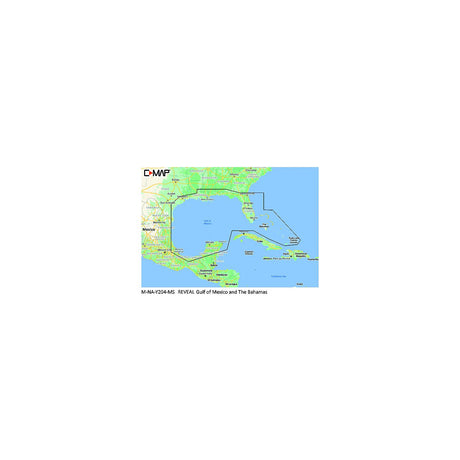 Lowrance C-Map MNAY204MS Reveal Chart, Gulf of Mexico & The Bahamas - M-NA-Y204-MS - official Lowrance product image 3