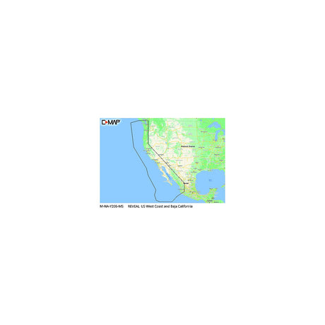 Lowrance C-Map MNAY206MS Reveal Chart, US West Coast & Baja California - M-NA-Y206-MS - official Lowrance product image 3