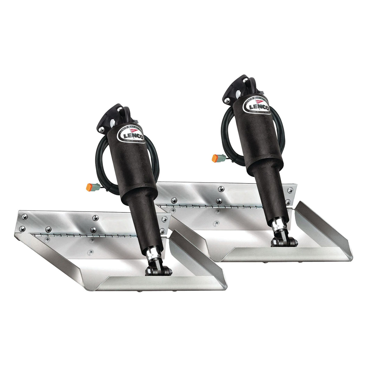 Lenco Marine Edge Mount Trim Tab Kit - 12-volt - Electro-Polished Finish (12" x 9") - 15115-101 - image 1