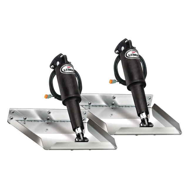 Lenco Marine Edge Mount Trim Tab Kit - 12-volt - Electro-Polished Finish (12" x 9") - 15115-101 - image 1