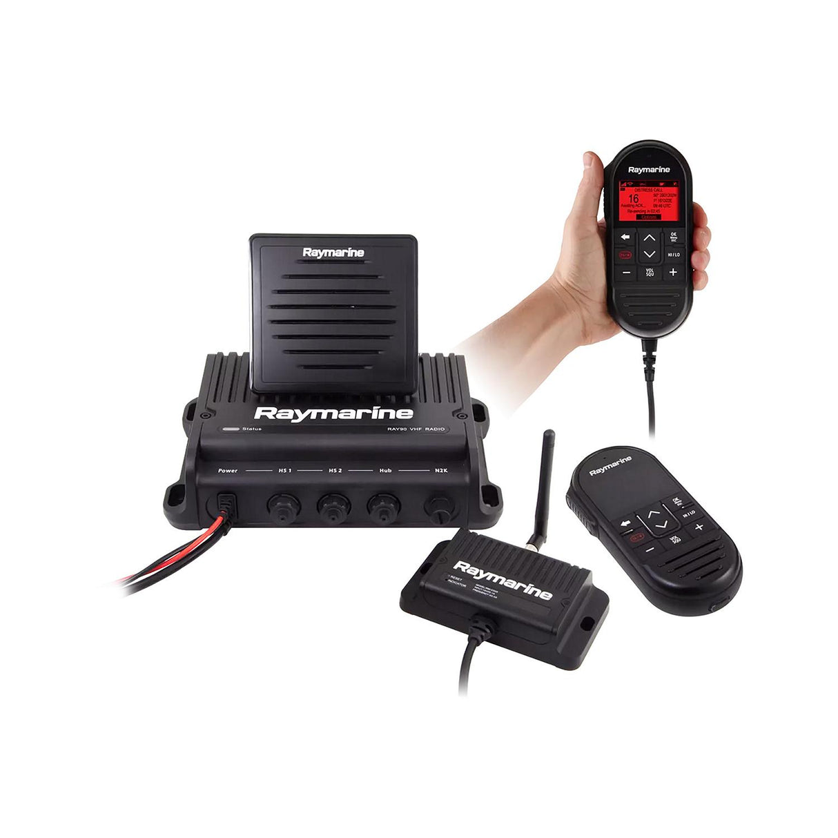 Raymarine Ray91 Modular Dual-Station VHF Black Box Radio System w/AIS [E70493] - official Raymarine product image 3
