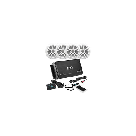 Boss Audio ASK904B.64 4 Channel Amplifier 2 Pairs of 6.5" Speaker Kit - White [ASK904B.64] - official Boss Audio Systems product image 2