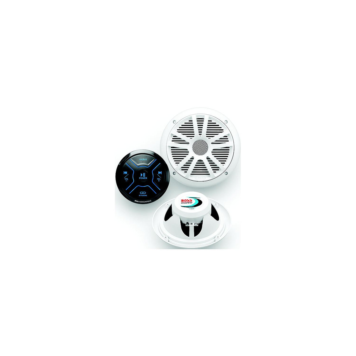 Boss Audio Systems Boss Audio MG150W6 Bluetooth® Gauge Receiver Package w/ 6.5" Marine Speakers - MG150W6