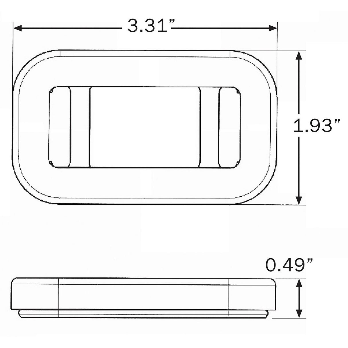 Navionics Optronics A91GBP Flush mount grommet for mini sealed lights - A91GBP - official Navionics product image 3