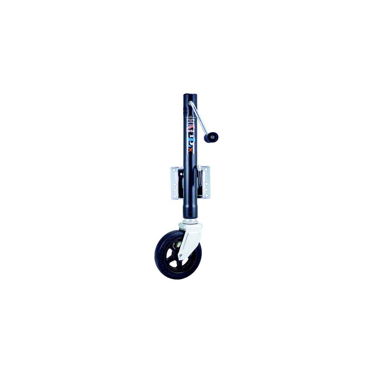 Dutton-Lainson 22210 DLX Marine Jack Swivel, Zinc plated, 12" Travel, 1,500 lbs capacity, 28-1/2" Height, 8" Wheel. - image 3