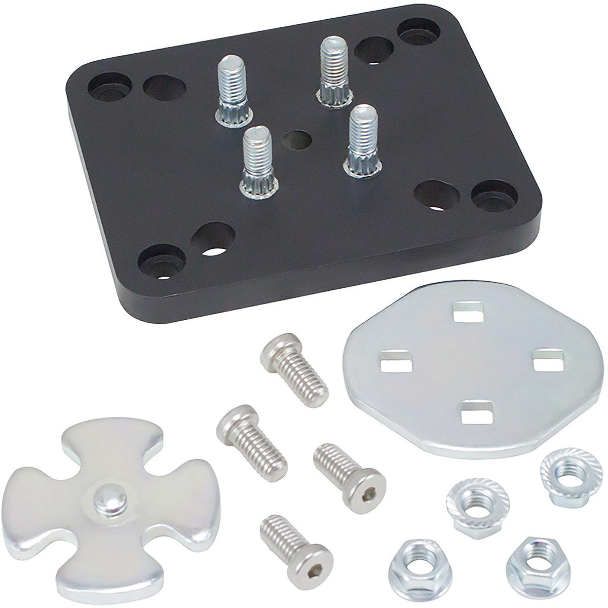 Dutton-Lainson 22241 Adapter Plate Kit for F2® Weld-On Mounting Bracket, Marine tongue jacks with a 1/2" diameter swivel pin, DLx, DLx-P, DLx-SW, DLx-SF, 6430, 6800, 6850, and 6851 - image 2