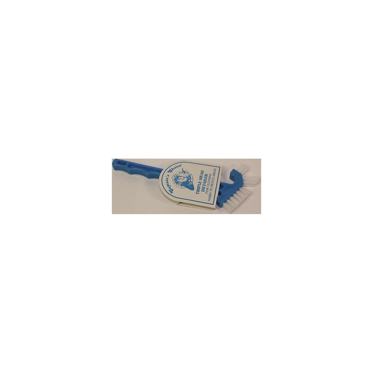 Captain's Choice Triple Head Detail Scrub Brush - ICM-288