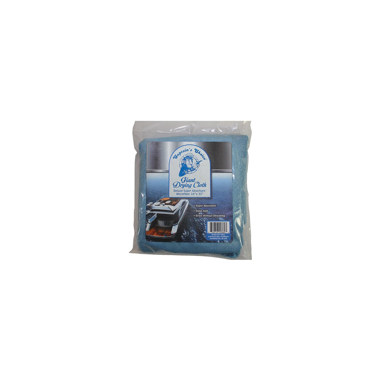 Captain's Choice Microfiber Drying Cloth - ICM-HT-60