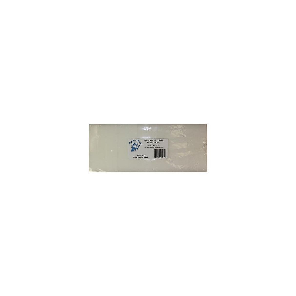 Captain's Choice ICMMS12 Magic Foam Eraser Sponge, 12/pk - ICM-MS-12