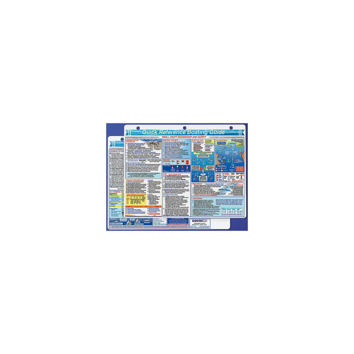 Davis Quick Reference Boating Guide Card [128] - official Davis Instruments product image 2
