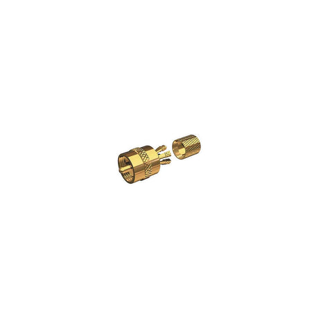 Shakespeare PL-259-CP-G - Solderless PL-259 Connector for RG-8X or RG-58/AU Coax - Gold Plated [PL-259-CP-G] - official Shakespeare product image 2