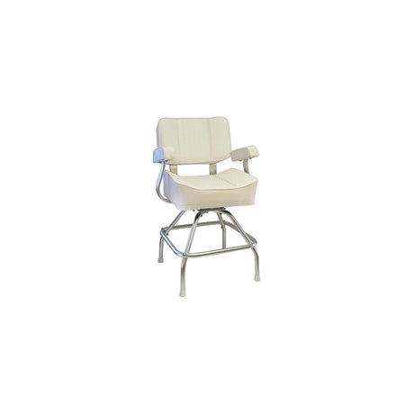 Springfield Marine Springfield 1020003 Deluxe Captain's Seat With Stand, White - 1020003 - official Springfield Marine product image 2