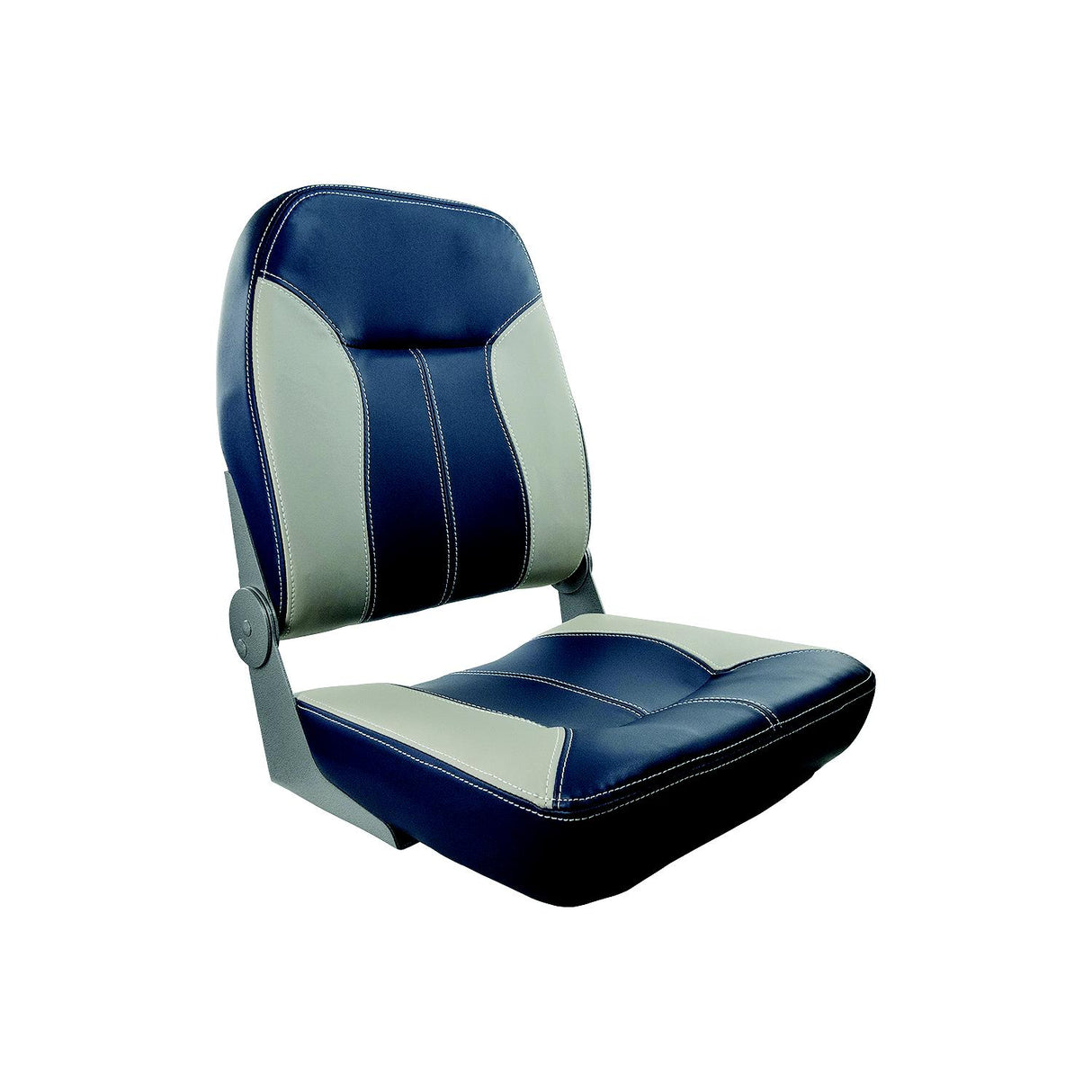 Springfield Marine 1040513 Sport Folding Seat, Blue/Gray - 1040513