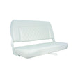 Springfield Marine 1042039 Double Wide Folding Seat, White - image 1