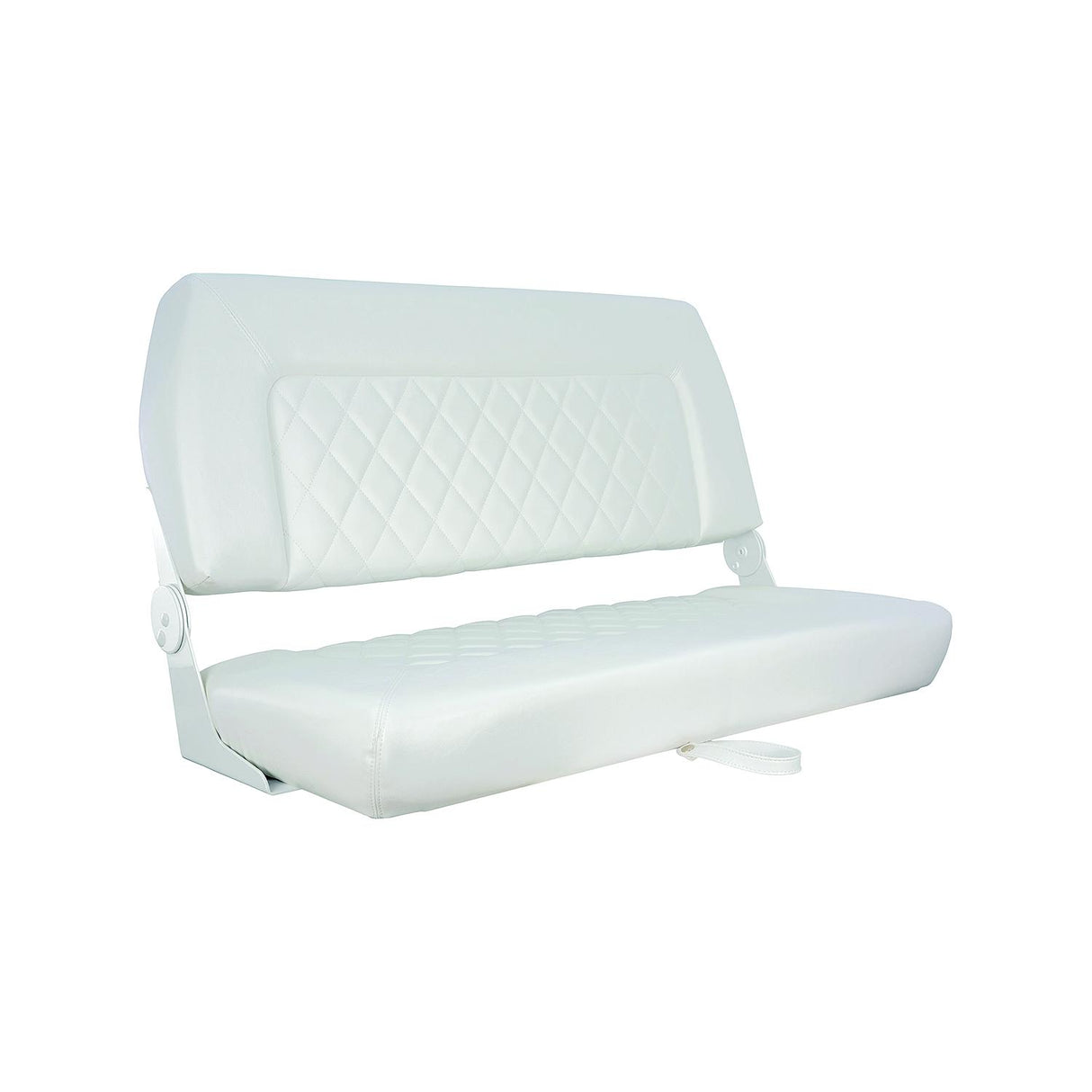 Springfield Marine 1042039 Double Wide Folding Seat, White - image 1
