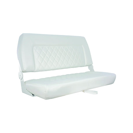 Springfield Marine 1042039 Double Wide Folding Seat, White - image 1