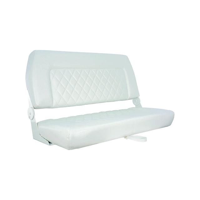 Springfield Marine 1042039 Double Wide Folding Seat, White - image 1