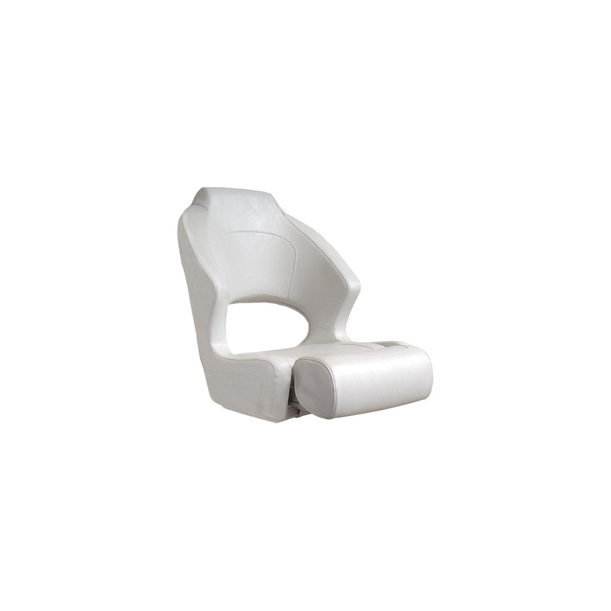 Springfield Marine Springfield Deluxe Sport Flip Up Seat, White - 1043259