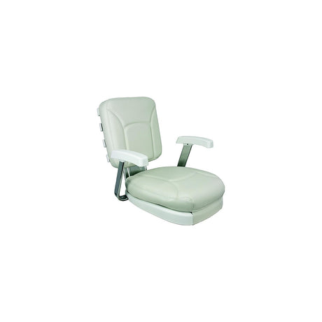 Springfield Marine Springfield Ladder Back Seat With White Cushions and Gimbal - 1061301 - official Springfield Marine product image 2