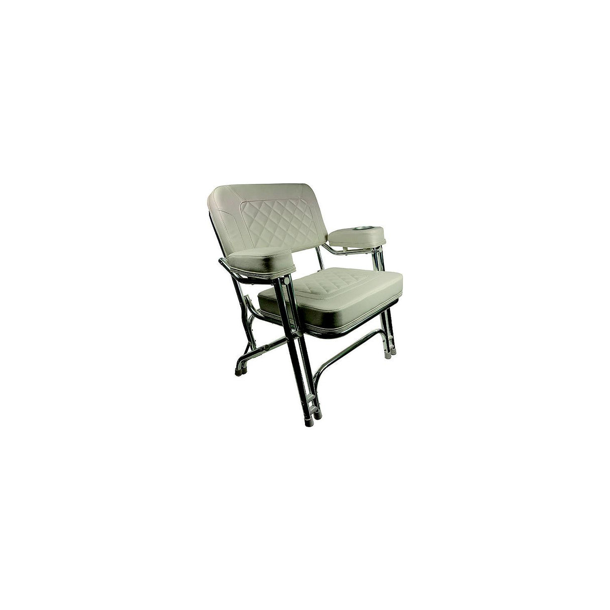 Springfield Marine Springfield 1080125CR Premium Deck Chair, White - 1080125-CR