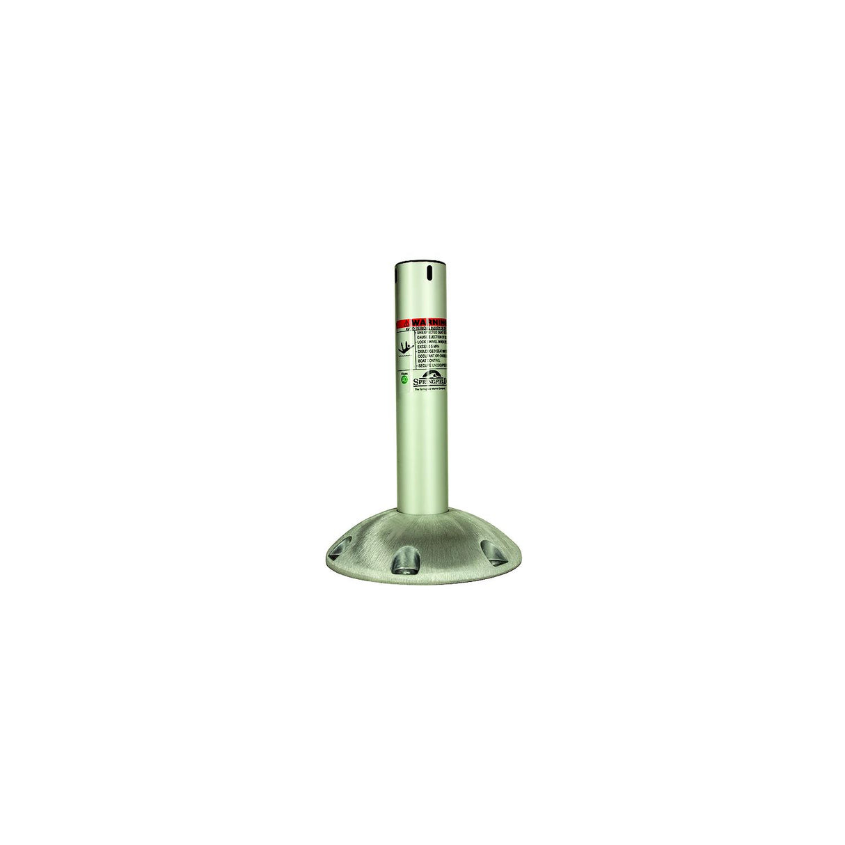 Springfield Marine Springfield 2-3/8" Series Explorer Fixed Height Locking Pedestal, Satin Finish - 1250314LNS