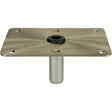 Springfield Marine 1630004 Kingpin™ Threaded Rectangular Steel Base, Satin Finish, 6" x 8" Stainless Steel - image 1