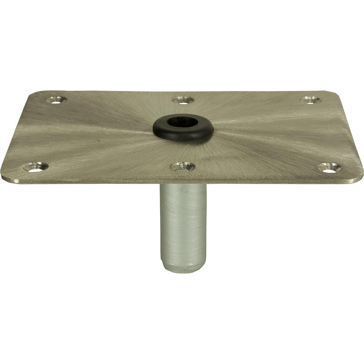 Springfield Marine 1630004 Kingpin™ Threaded Rectangular Steel Base, Satin Finish, 6" x 8" Stainless Steel - image 1